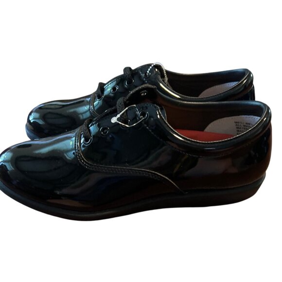 Dinkles Black Patent Leather Marching Band Shoes Size M6.5 / W8.5 - Picture 2 of 8